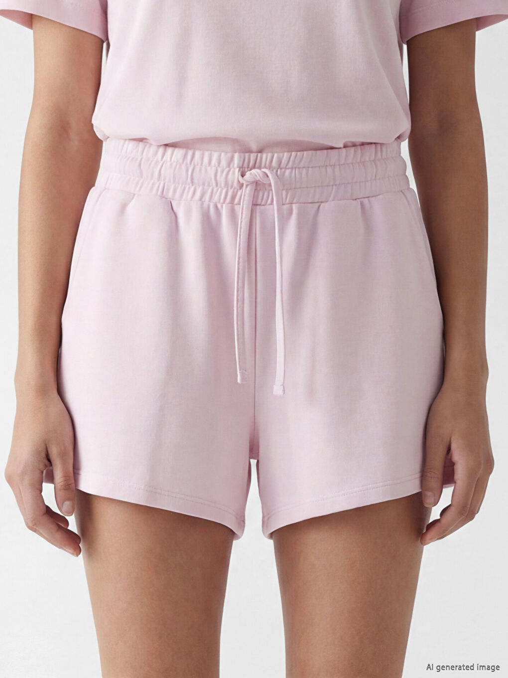 Elastic Waist Women's Shorts-2