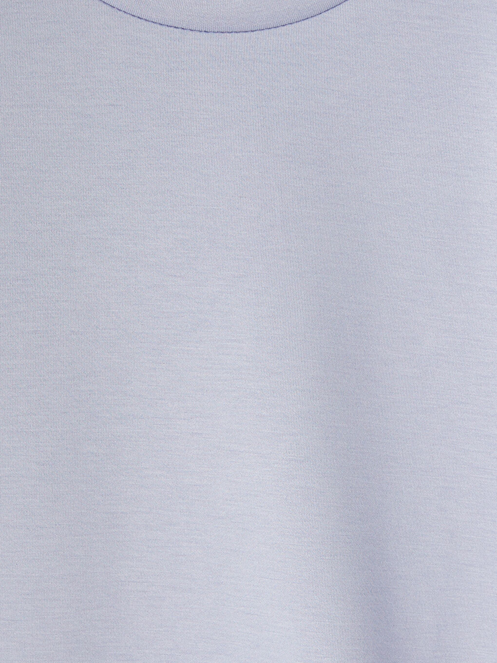 Lila Bisiklet Yaka Soft Touch Kadın Tişört-2