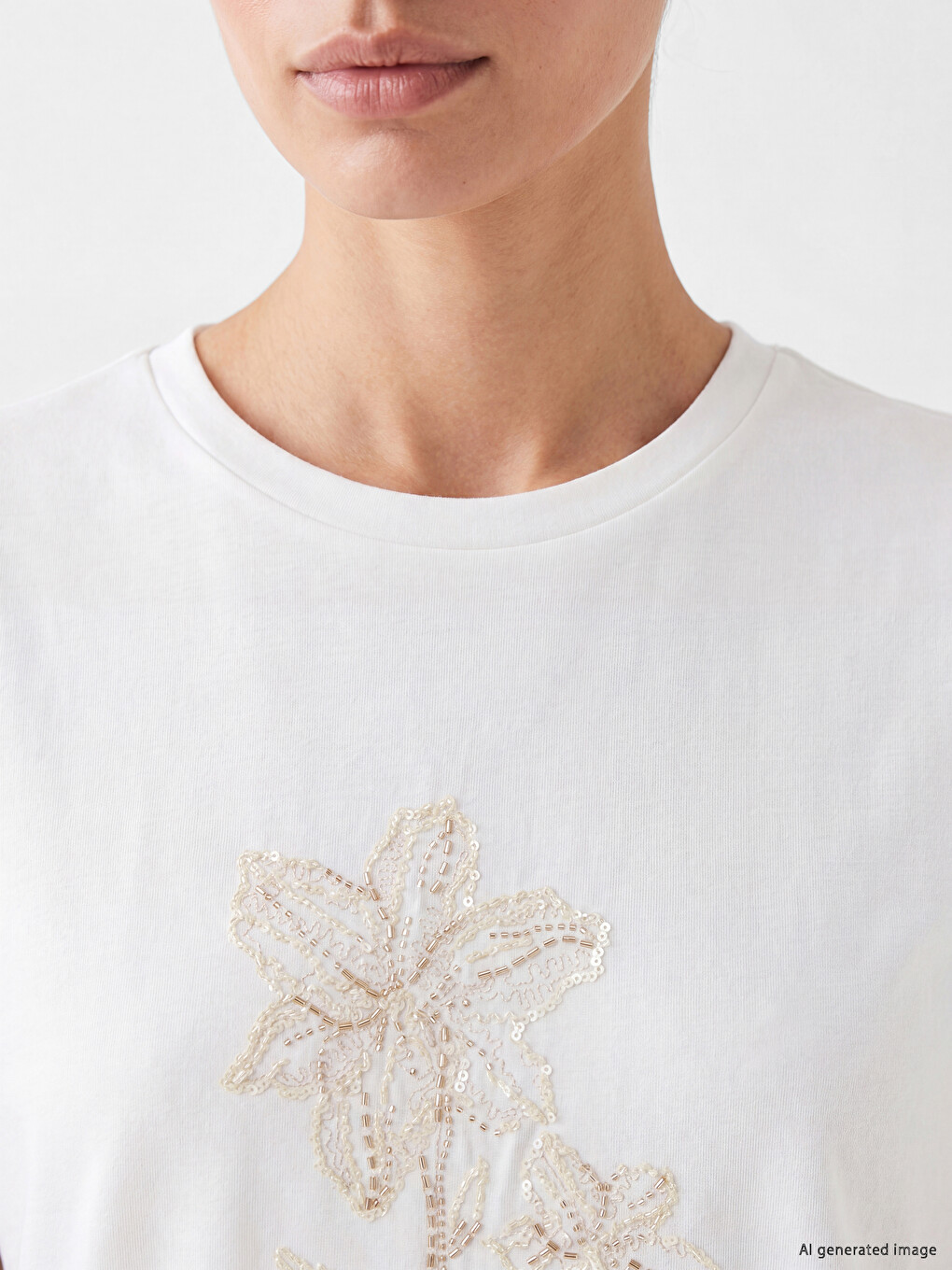 Bluza s okruglim izrezom, ukrašena-2
