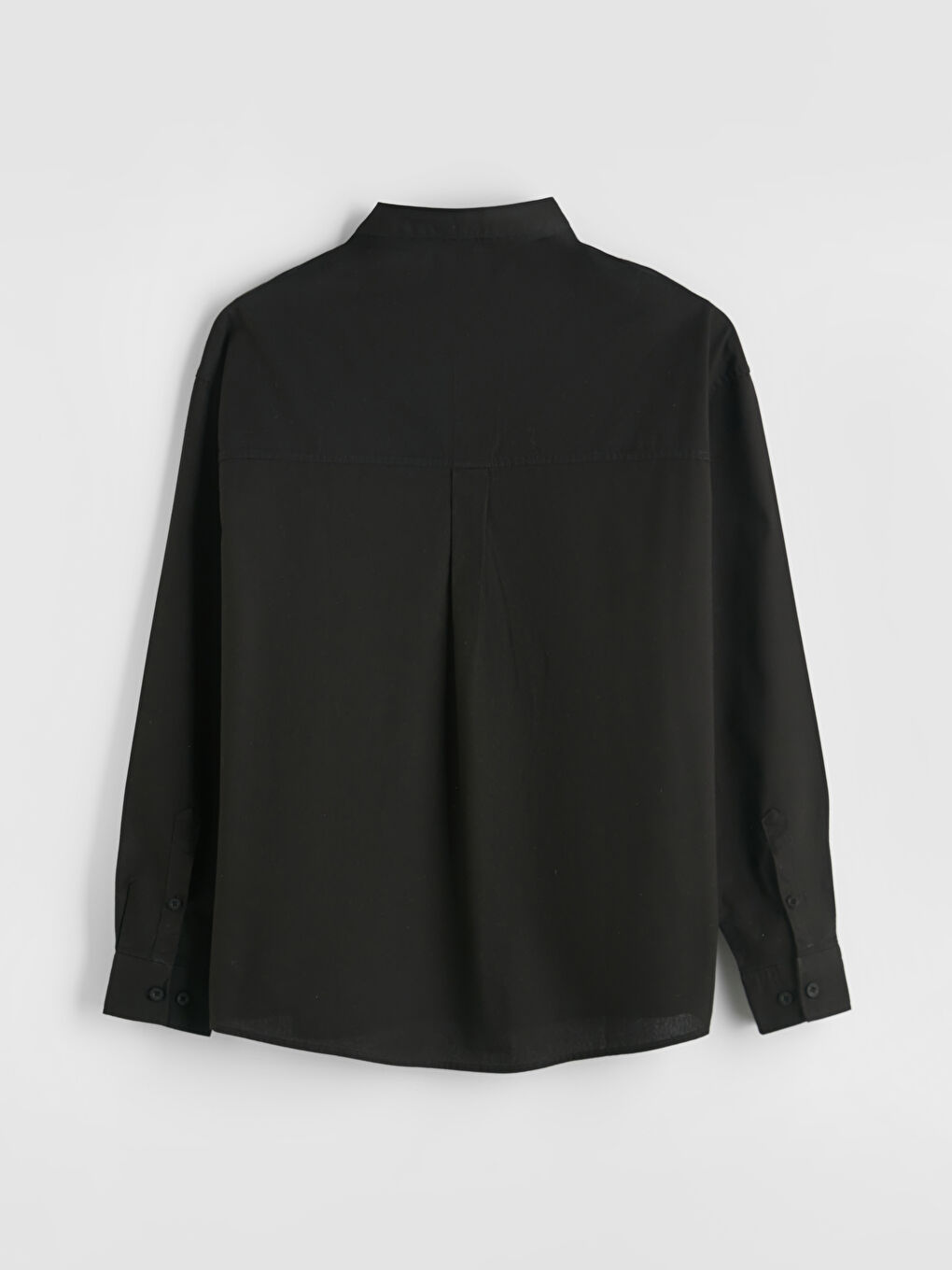 Siyah Regular Fit Erkek Gömlek-1