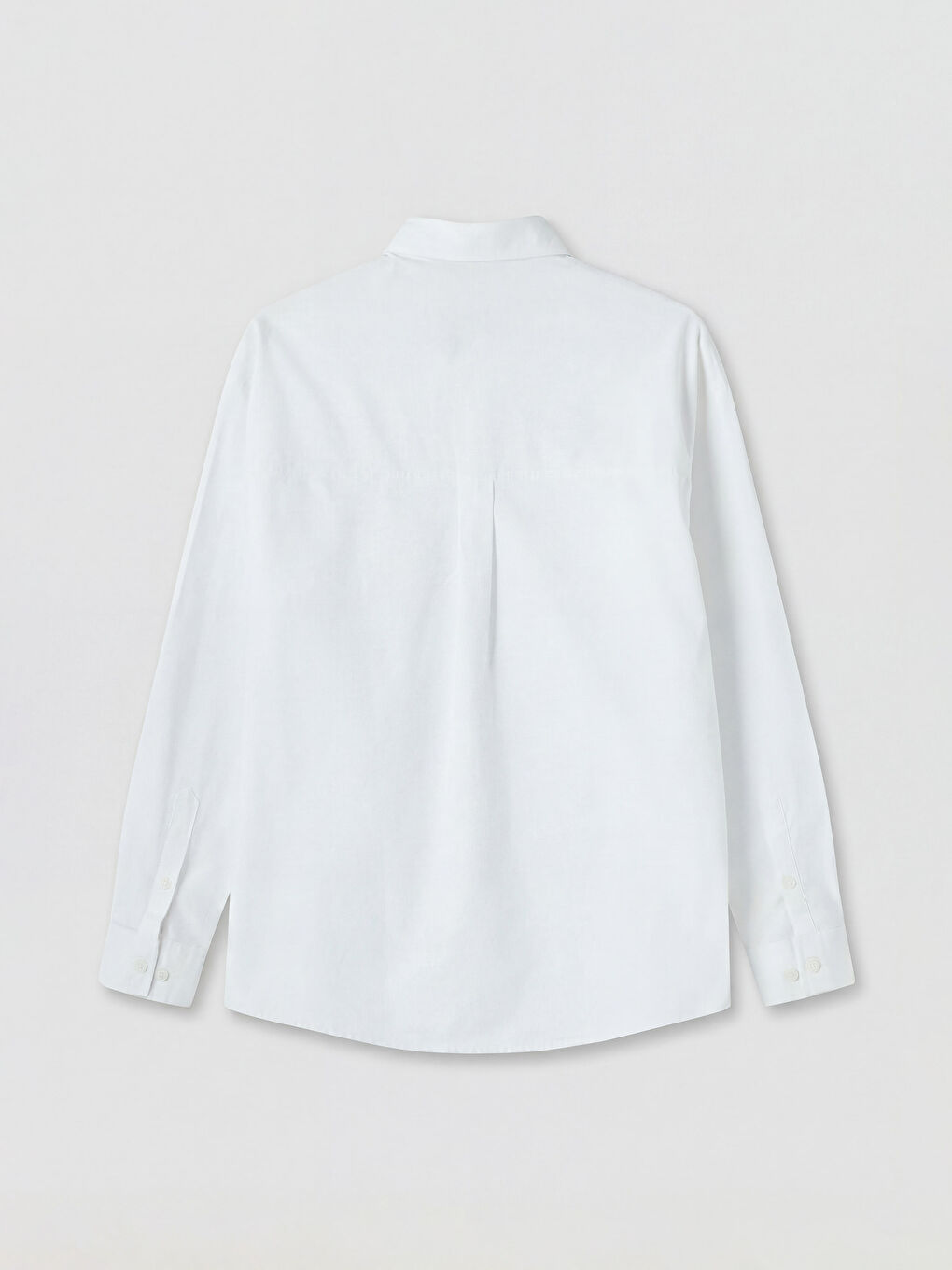 Beyaz Regular Fit Erkek Gömlek-5