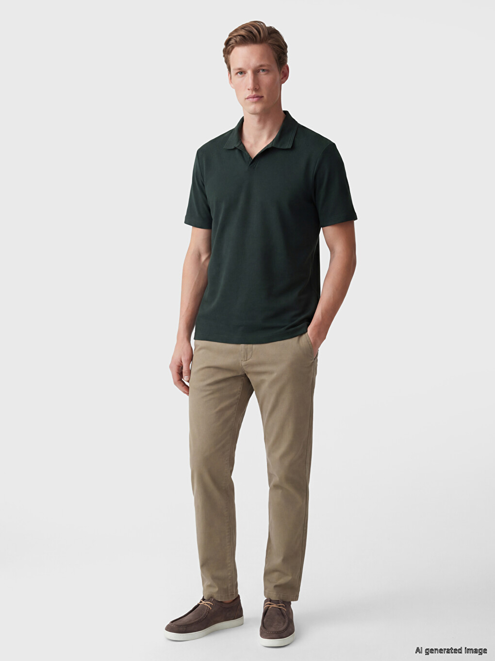 Polo Collar Men's T-shirt-1