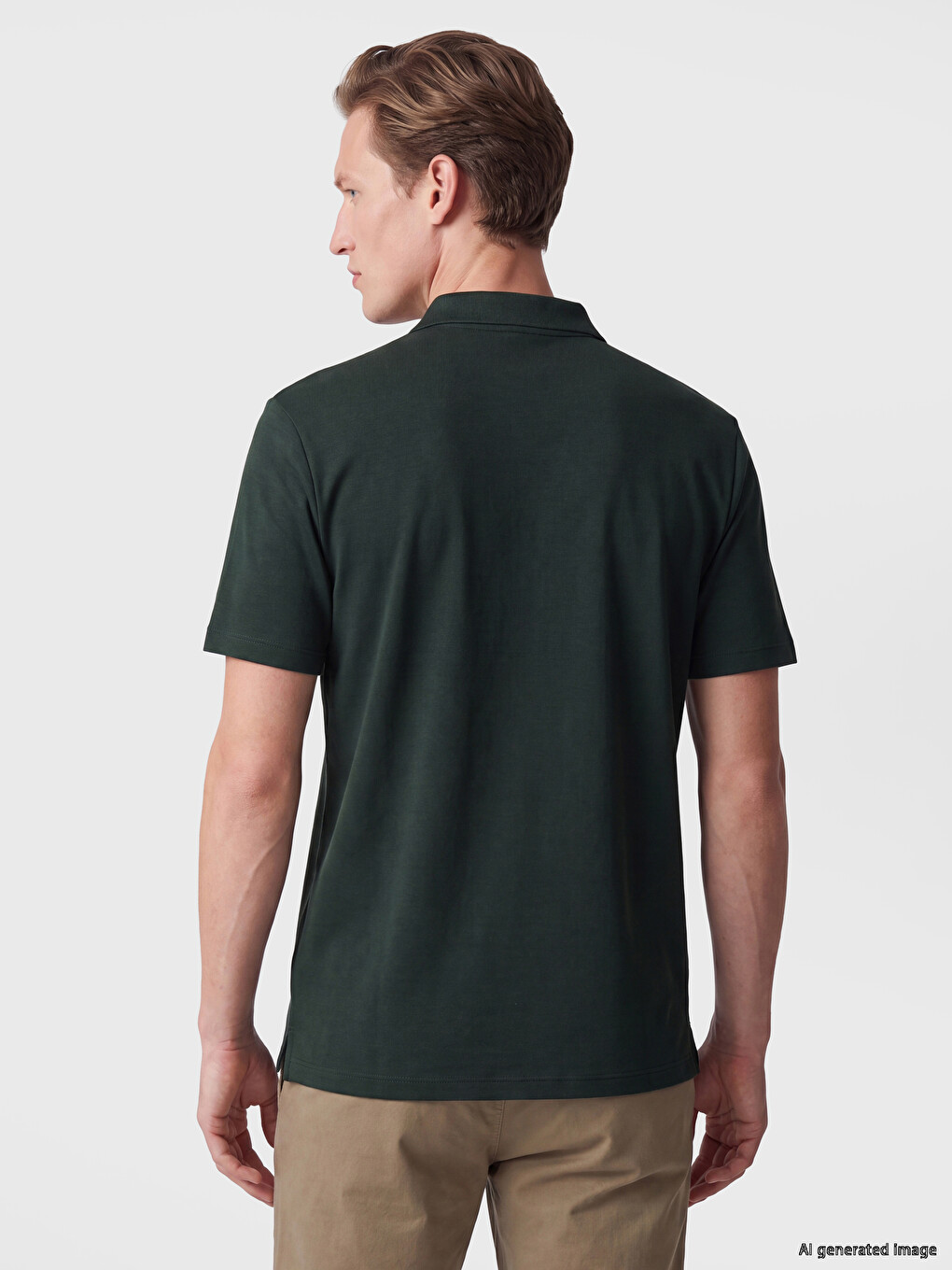 Polo Collar Men's T-shirt-3