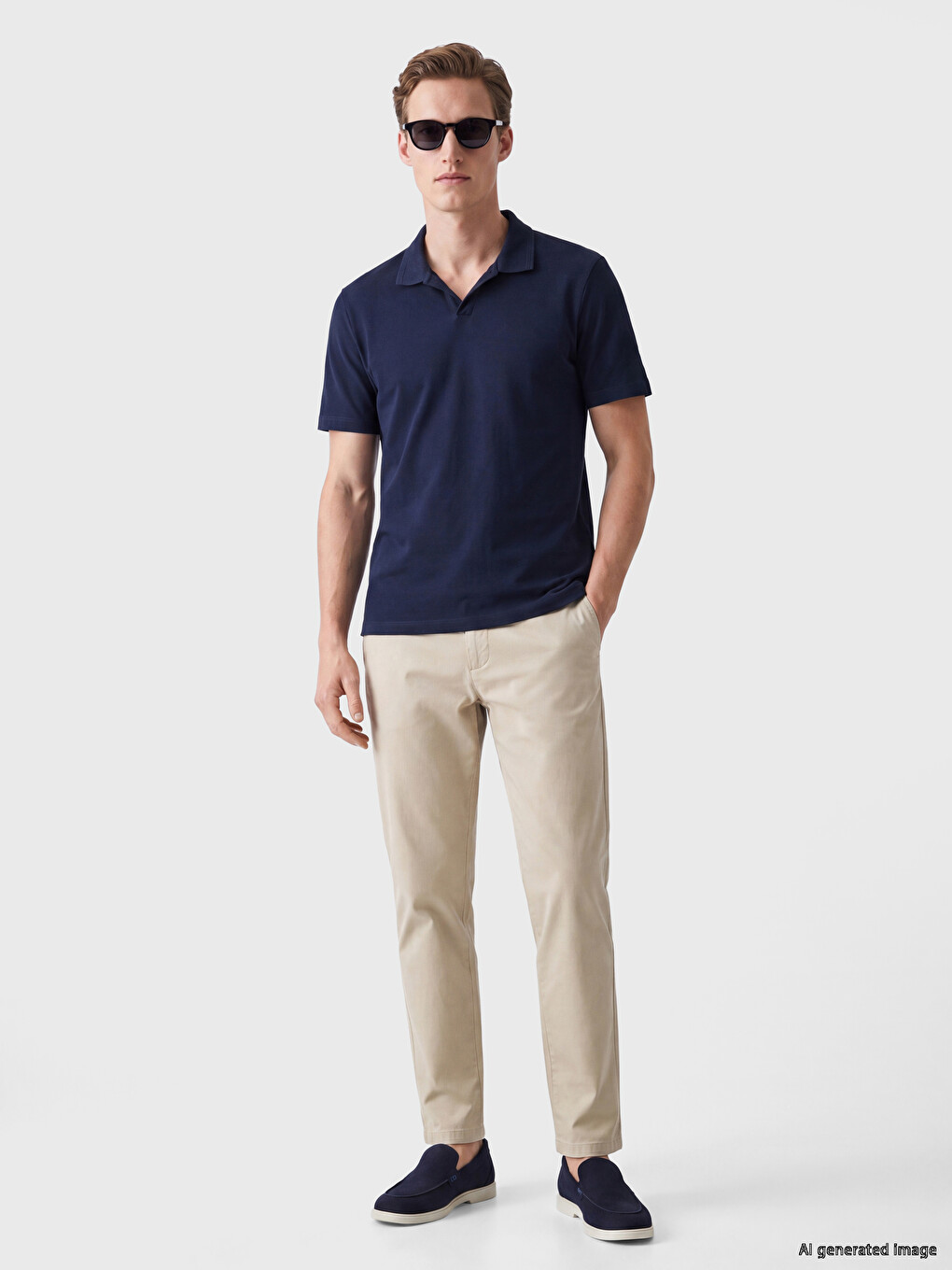 Polo Collar Men's T-shirt-1