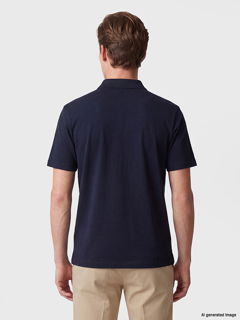 Polo Collar Men's T-shirt-3