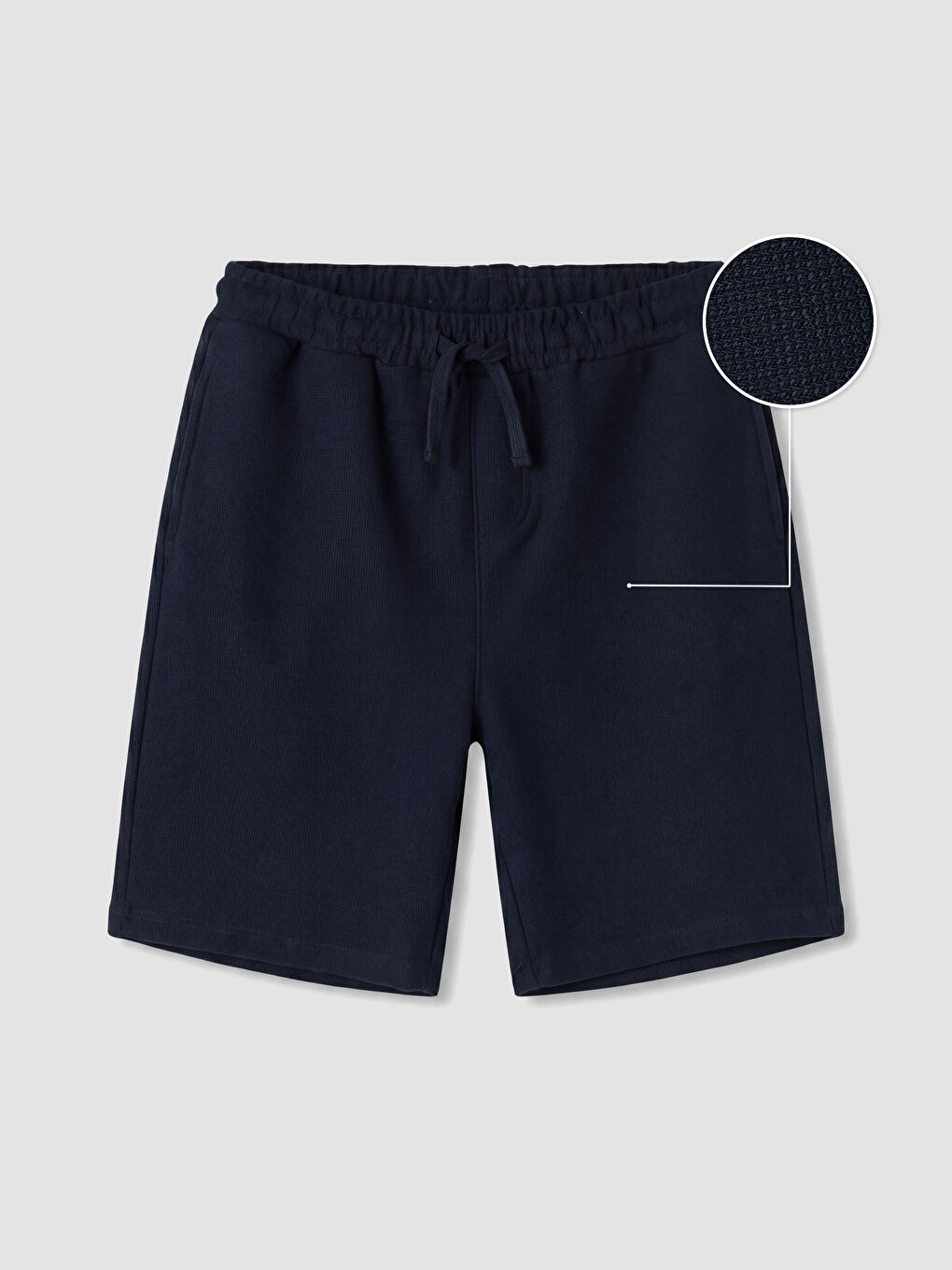 Lacivert Beli Lastikli Erkek Çocuk Şort