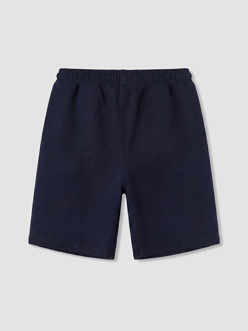 Lacivert Beli Lastikli Erkek Çocuk Şort-1