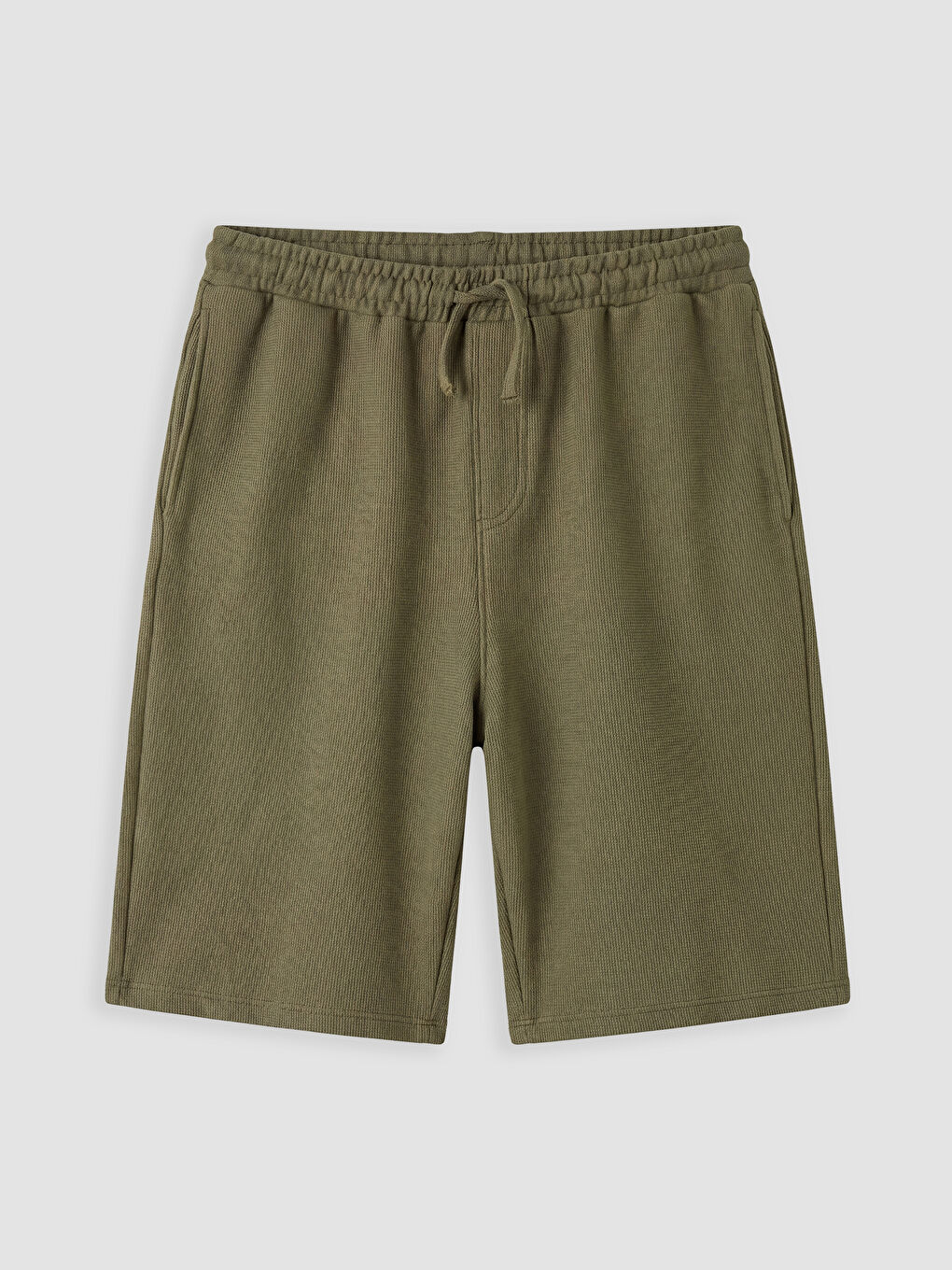 Haki Beli Lastikli Erkek Çocuk Şort