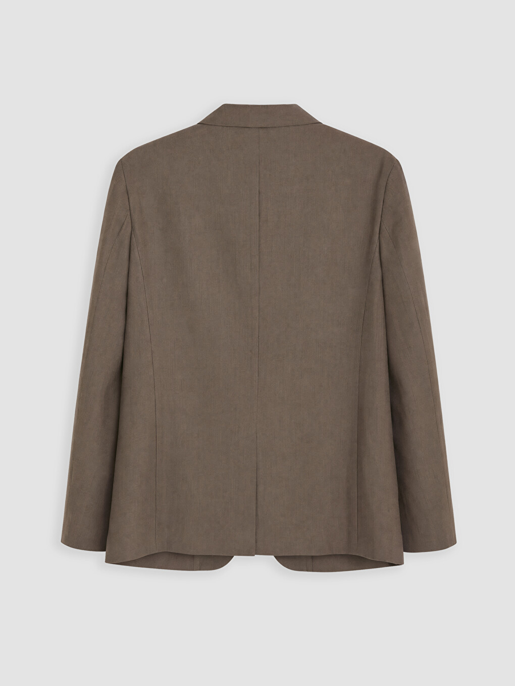 Kahverengi Regular Fit %100 Keten Erkek Blazer Ceket-2