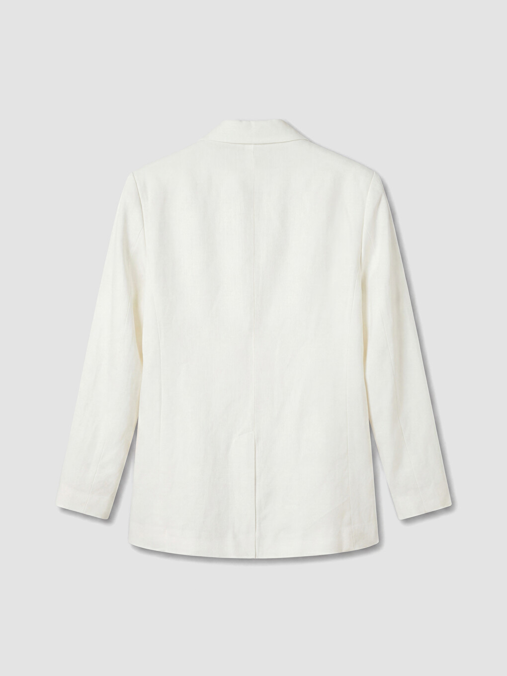 Beyaz Regular Fit %100 Keten Erkek Blazer Ceket-2