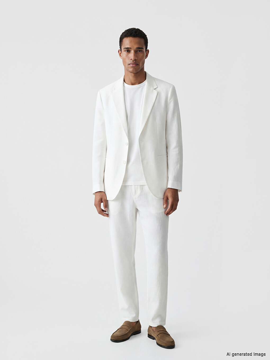 Regular Fit %100 Linen Men's Blazer Jacket-1