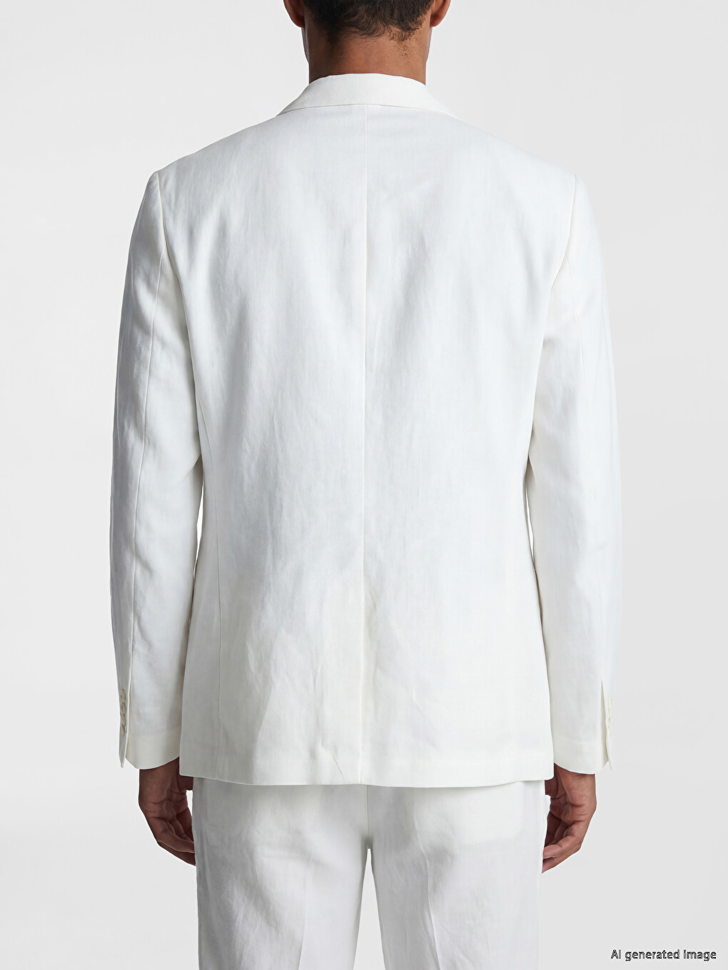 Regular Fit %100 Linen Men's Blazer Jacket-3