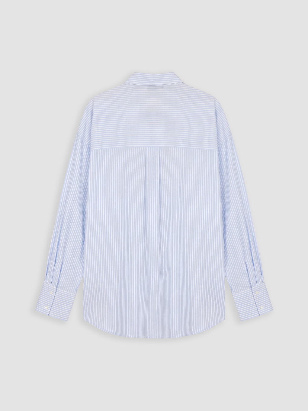 Striped Oversize Voile Women's Shirt-5