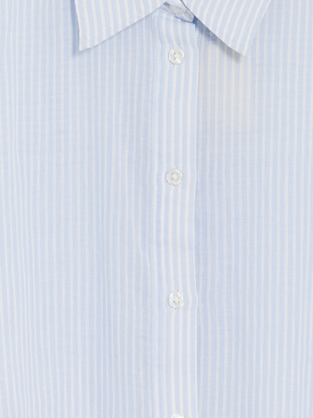 Striped Oversize Voile Women's Shirt-6