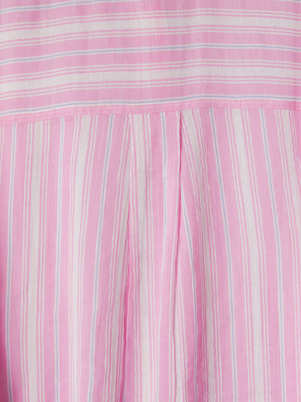 Striped Oversize Voile Women's Shirt-7
