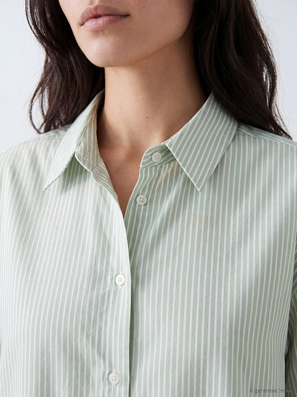 Woman Green Shirt-2