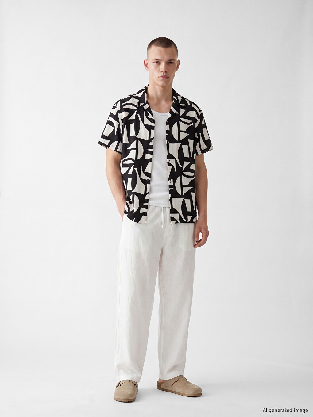 Regular Fit Patterned Dobby Men's Shirt-1
