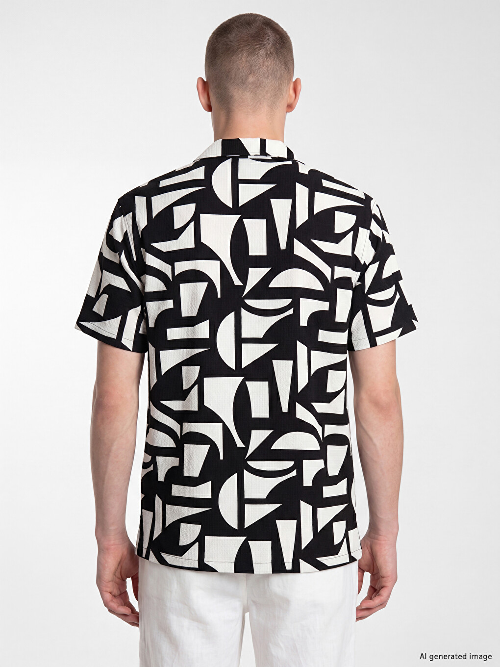 Regular Fit Patterned Dobby Men's Shirt-3