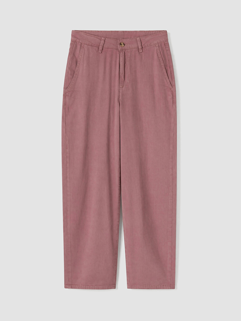 Pembe Balloon Fit Kadın Jean Pantolon