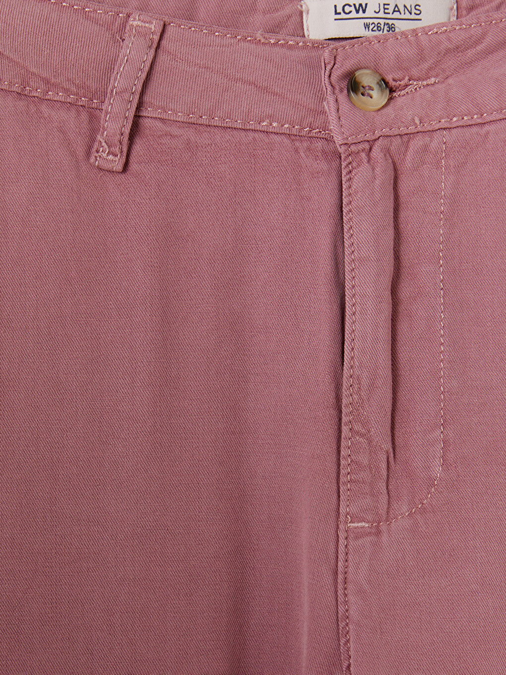 Pembe Balloon Fit Kadın Jean Pantolon-1