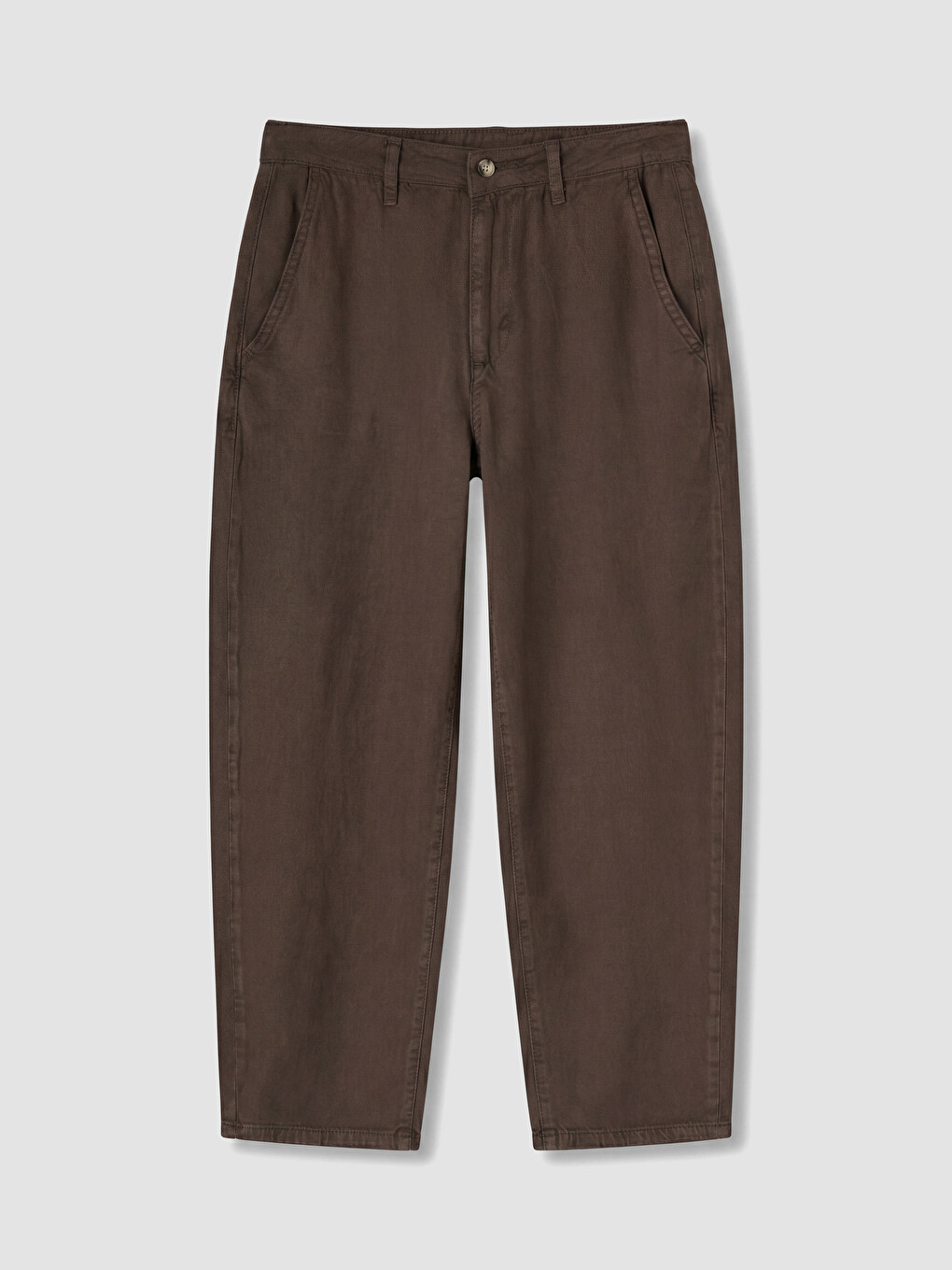 Kahverengi Balloon Fit Kadın Jean Pantolon