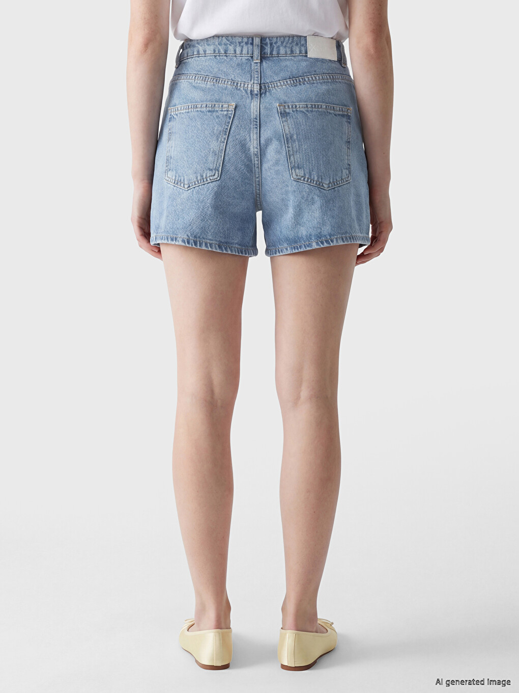 Rhinestone Embellished Women's Jean Shorts-1