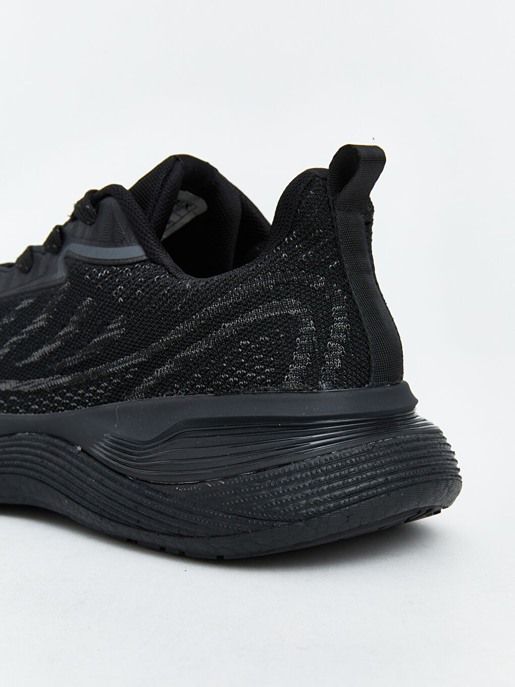 Siyah File Detaylı Erkek Spor Ayakkabı-4