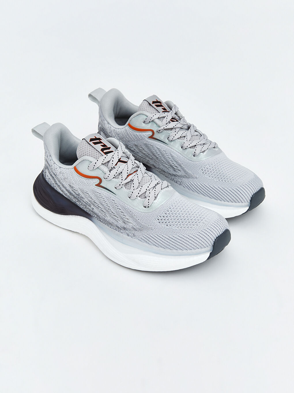 Gri File Detaylı Erkek Spor Ayakkabı