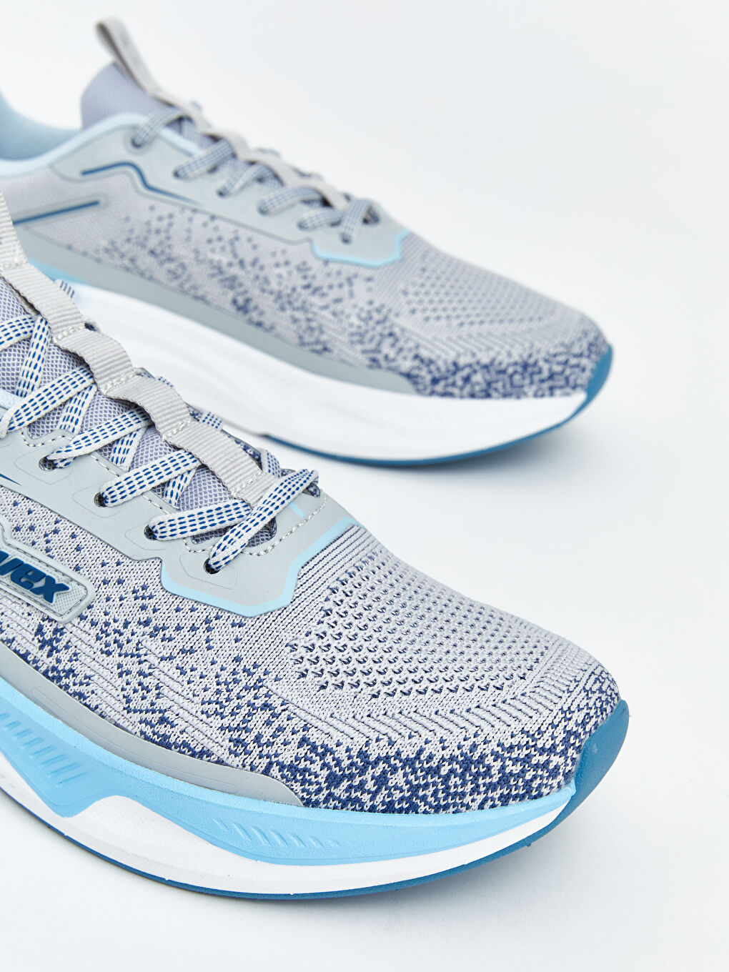 Gri File Detaylı Erkek Spor Ayakkabı-2