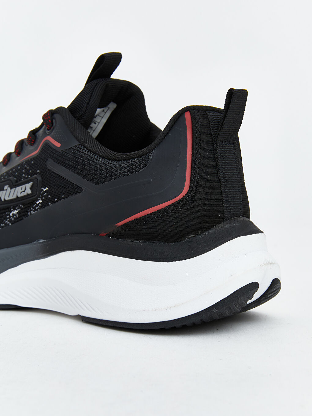 Siyah File Detaylı Erkek Spor Ayakkabı-4