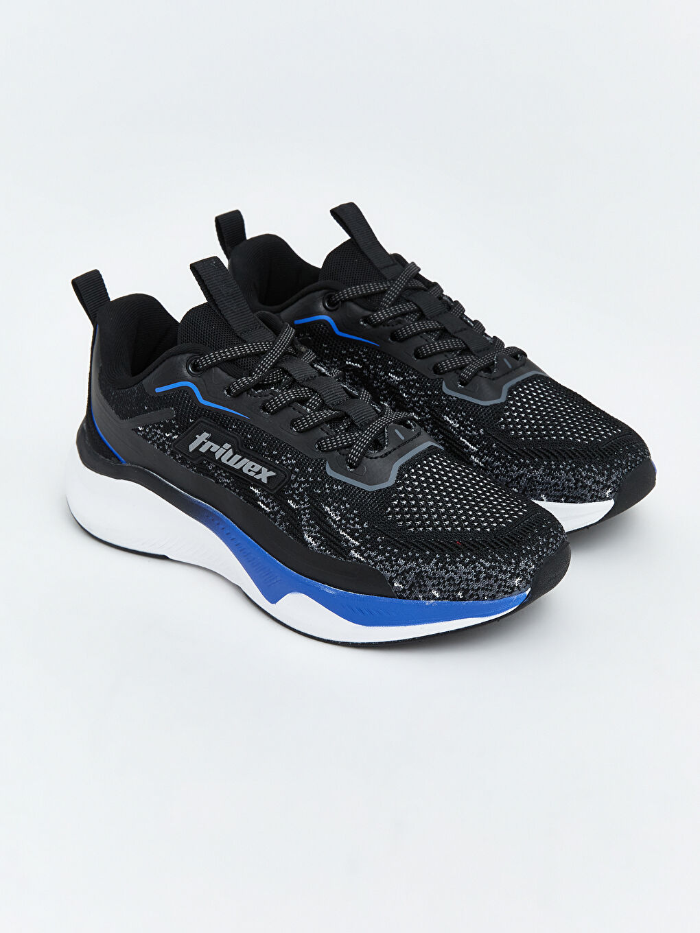 Siyah File Detaylı Kadın Spor Ayakkabı