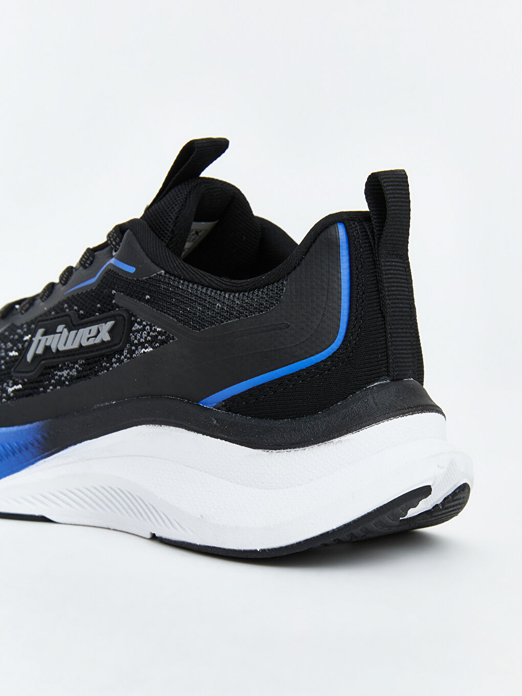 Siyah File Detaylı Kadın Spor Ayakkabı-4