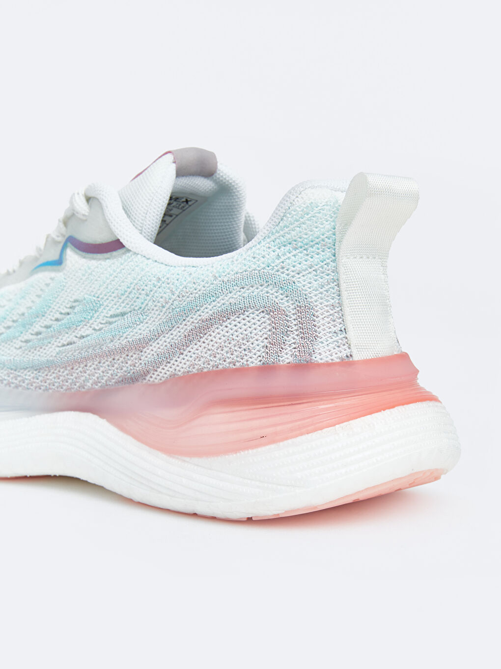 Beyaz Fileli Kadın Spor Ayakkabı-4