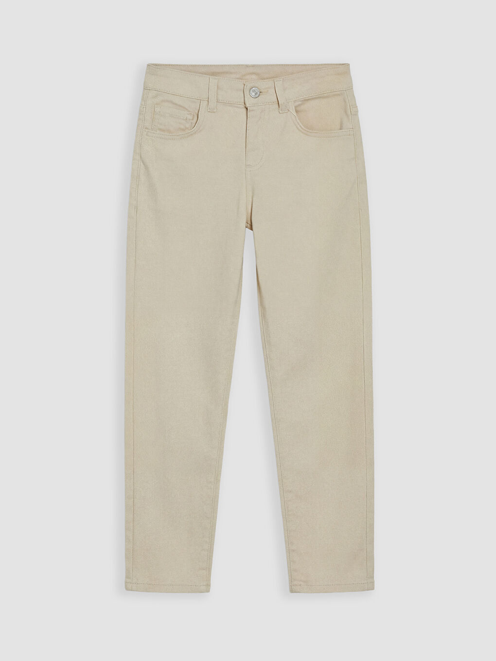 Bej Süper Skinny Fit Erkek Çocuk Jean Pantolon