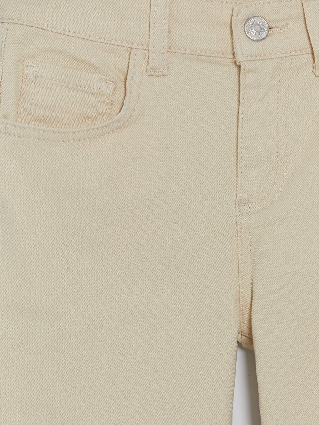 Bej Süper Skinny Fit Erkek Çocuk Jean Pantolon-2