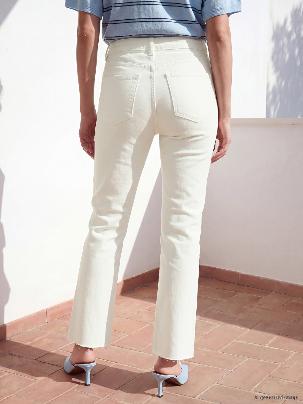 Crop Flare Women's Jeans-1