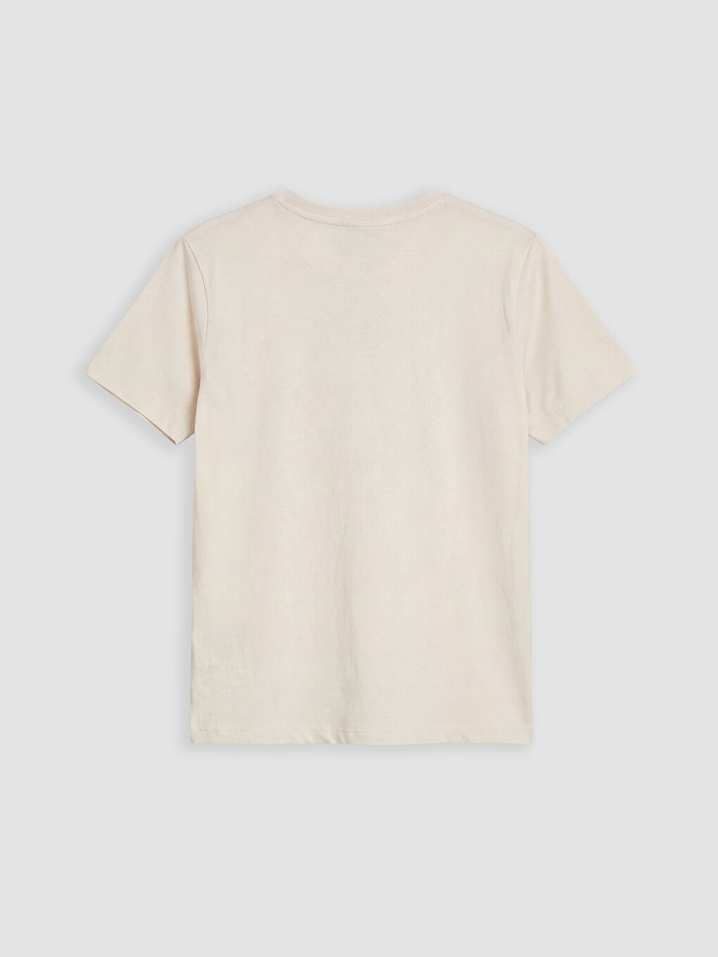 Bej Bisiklet Yaka Erkek Çocuk Şortlu Pijama Takımı-3