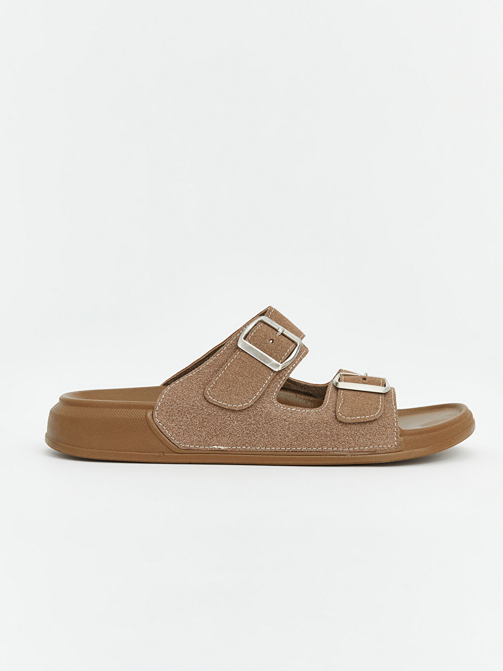 Bej Süet Görünümlü Erkek Terlik-1