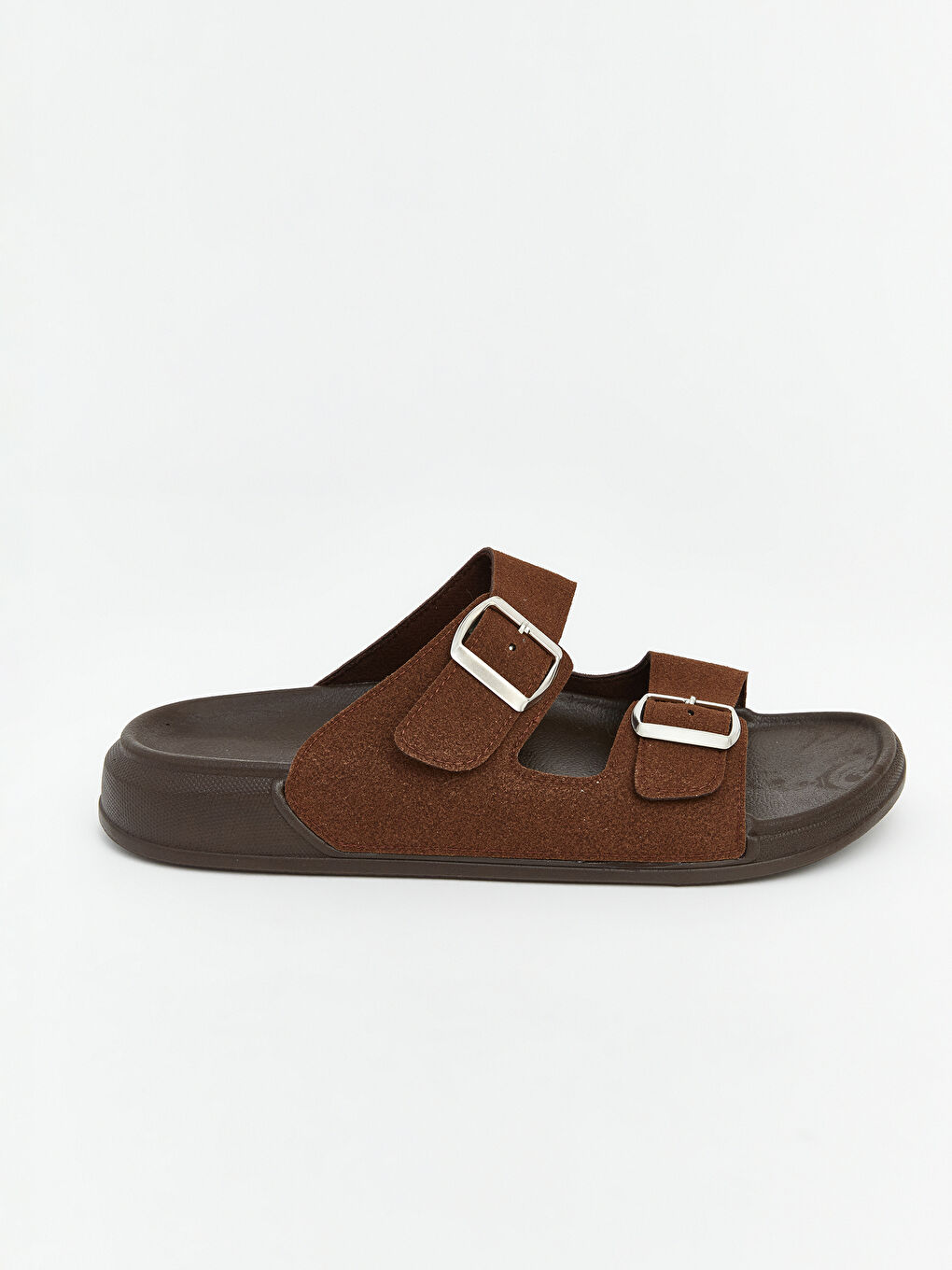 Kahverengi Çift Bantlı Erkek Terlik-1