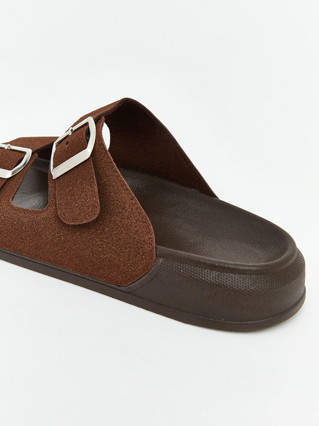 Kahverengi Çift Bantlı Erkek Terlik-4