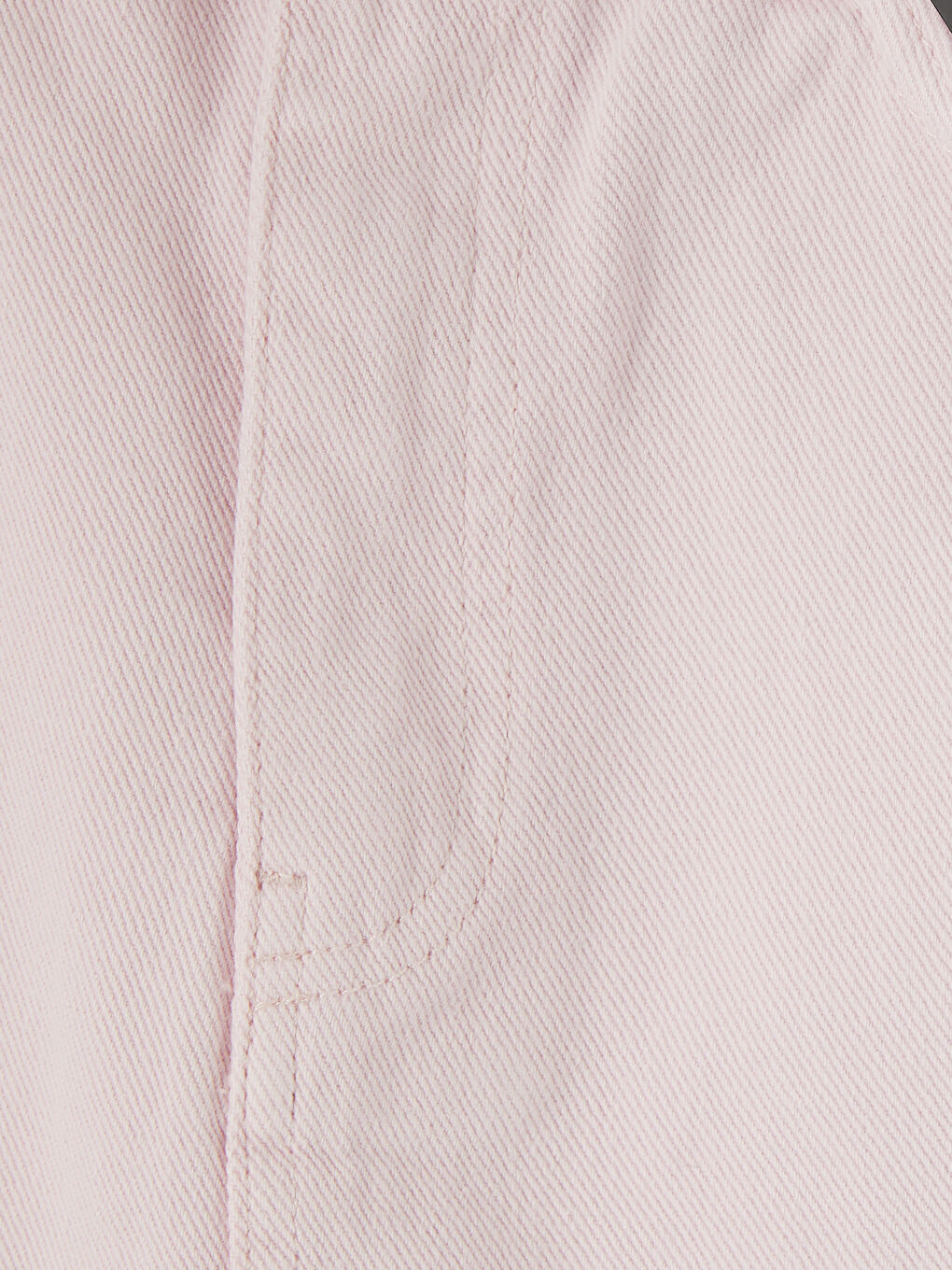 Pembe Regular Fit Mini Jean Etek-2