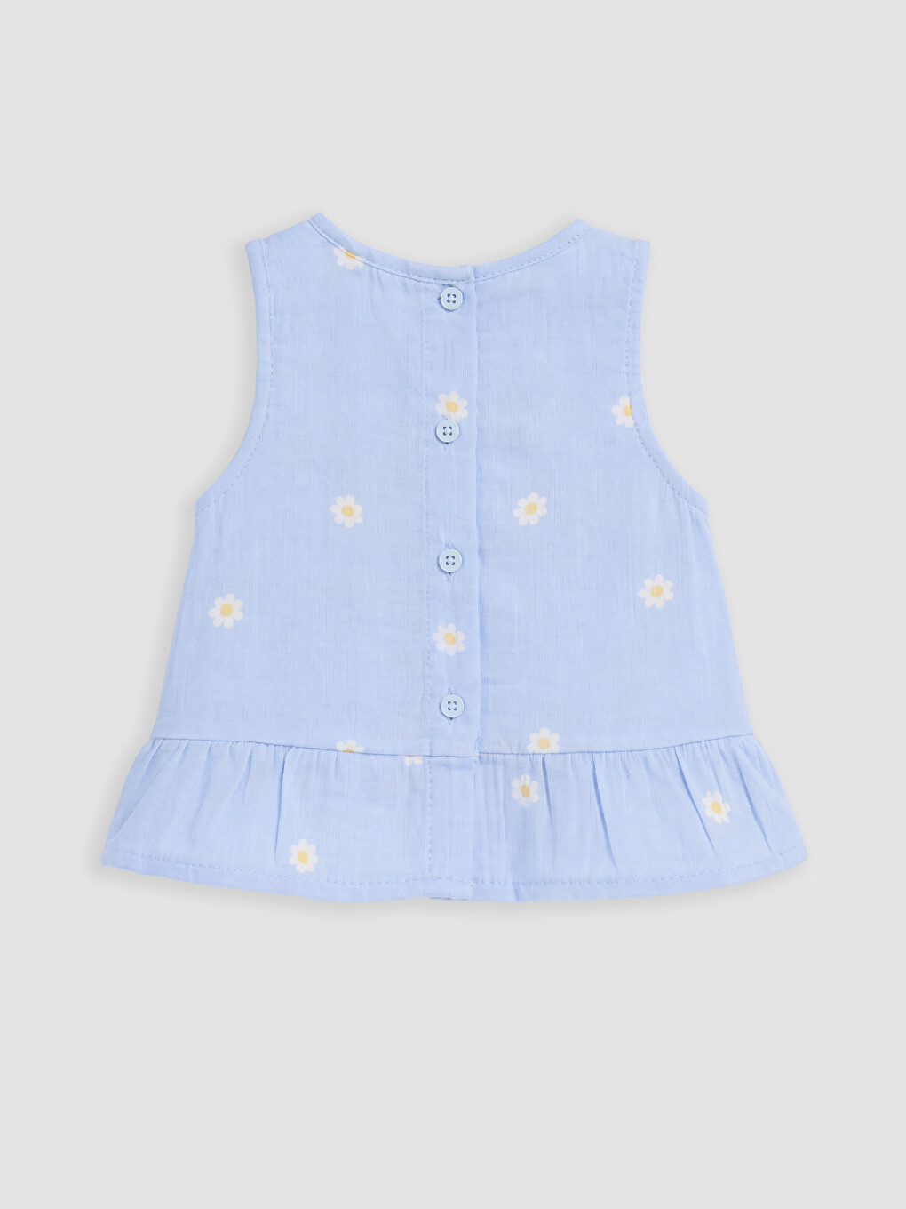 Daisy Embroidered Baby Girls' Muslin Shorts Set-2