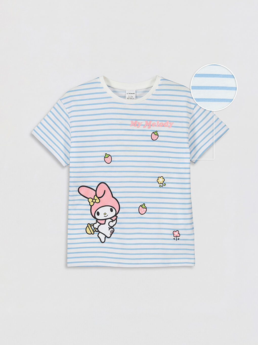 Mavi My Melody Baskılı Kız Çocuk Tişört