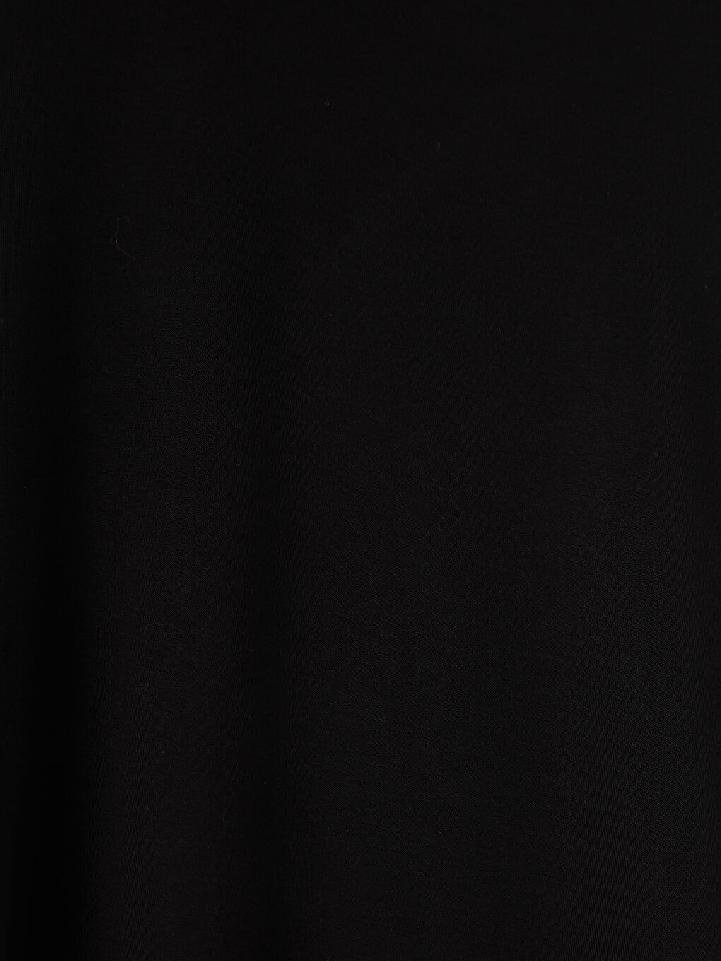 Siyah Bisiklet Yaka Kadın Tişört-2