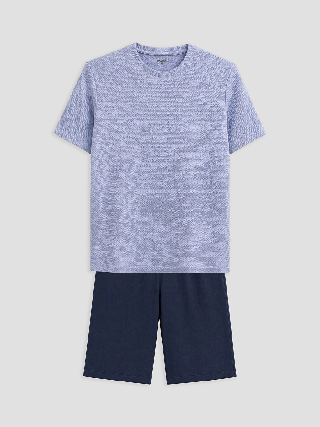 Man Blue Shortie Pyjama Set