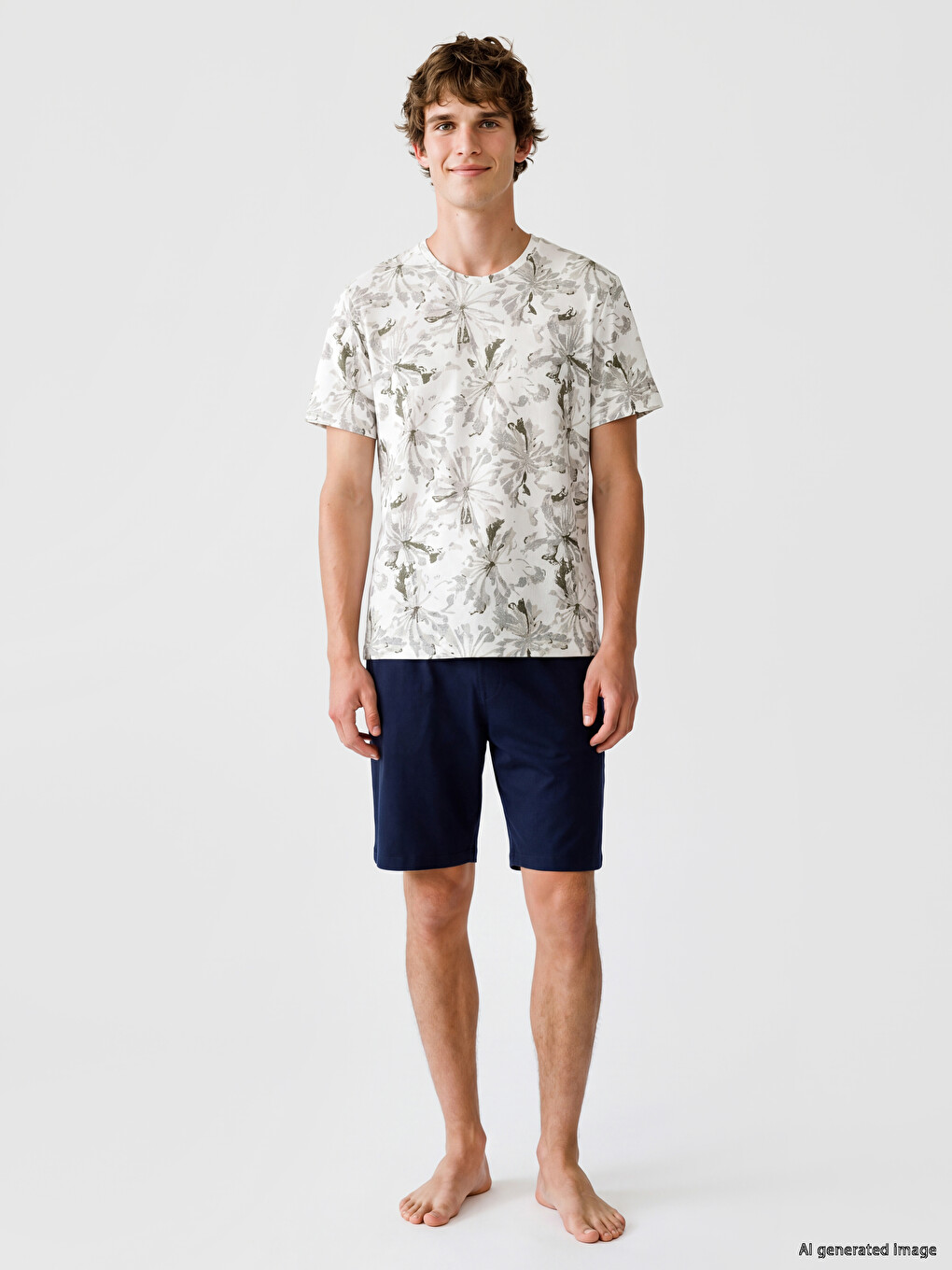 Standard Fit Men's Shortie Pyjamas Set-1