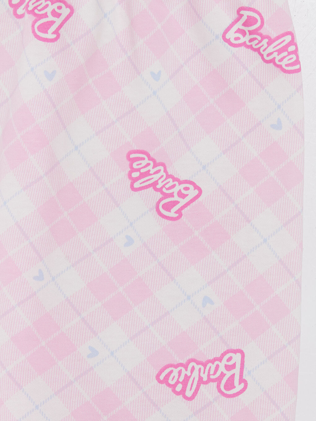 Pembe Barbie Baskılı Kız Çocuk Şortlu Pijama Takımı-5