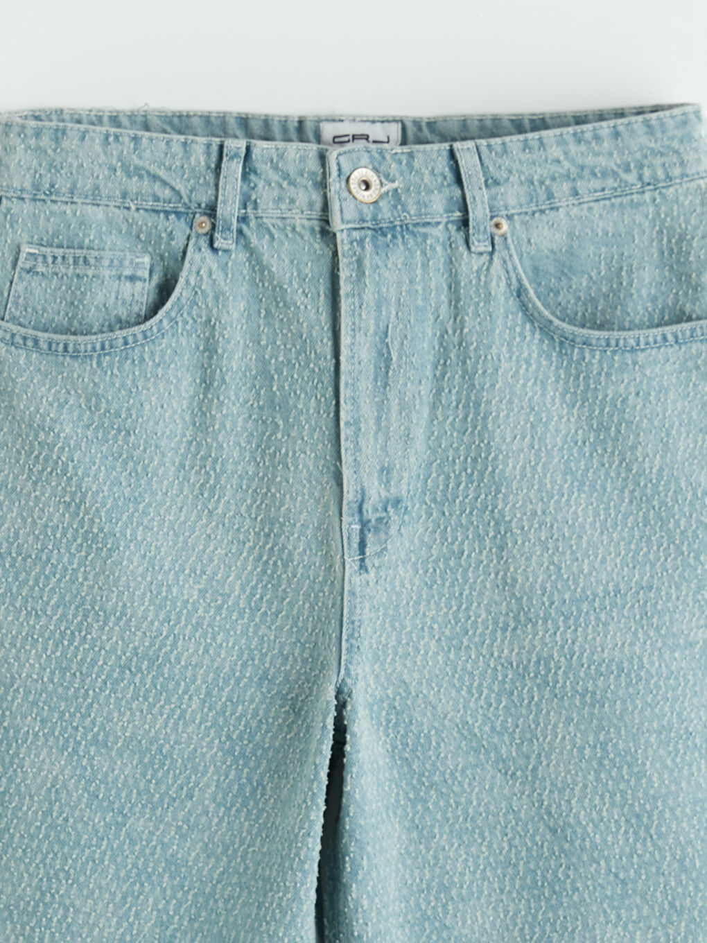 Turkuaz Standart Kalıp Erkek Jean Şort-2