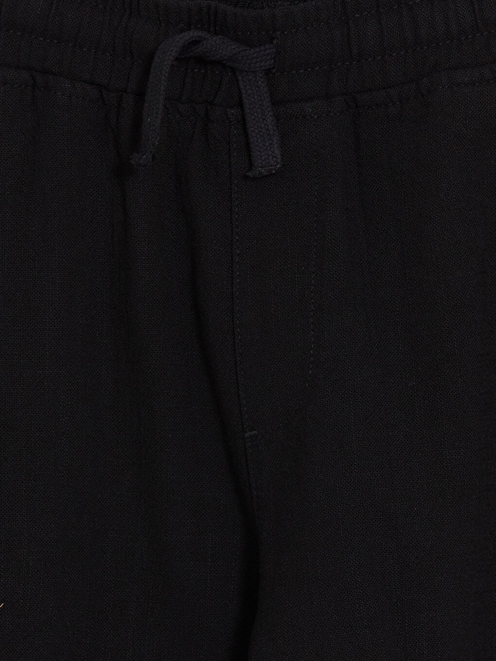 Siyah Beli Lastikli Erkek Çocuk Kargo Şort-2