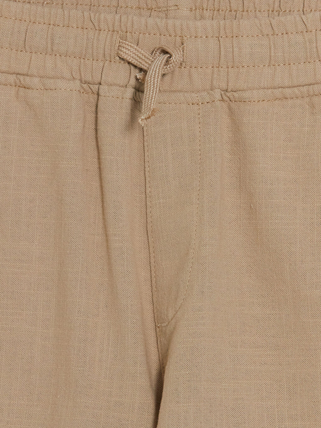 Bej Beli Lastikli Erkek Çocuk Kargo Şort-2